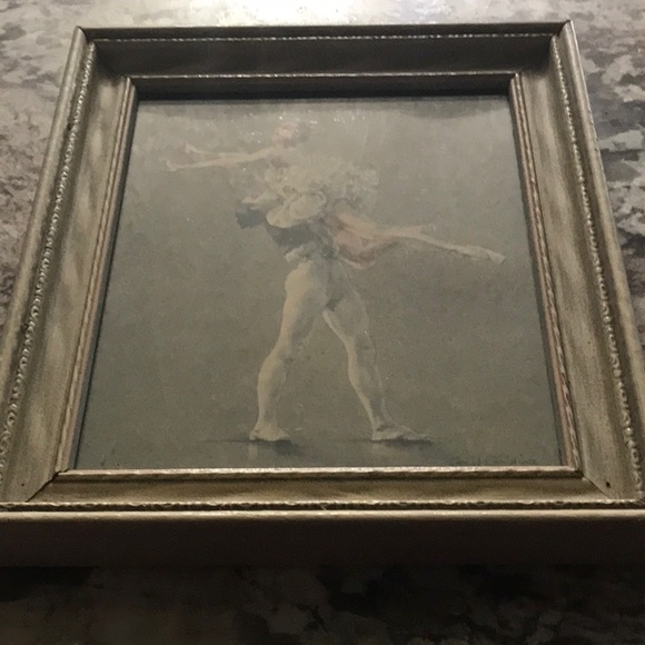 Vintage Cecil Golding Signed Ballet framed print 9 x 7.5 -in - Picture 5 of 11